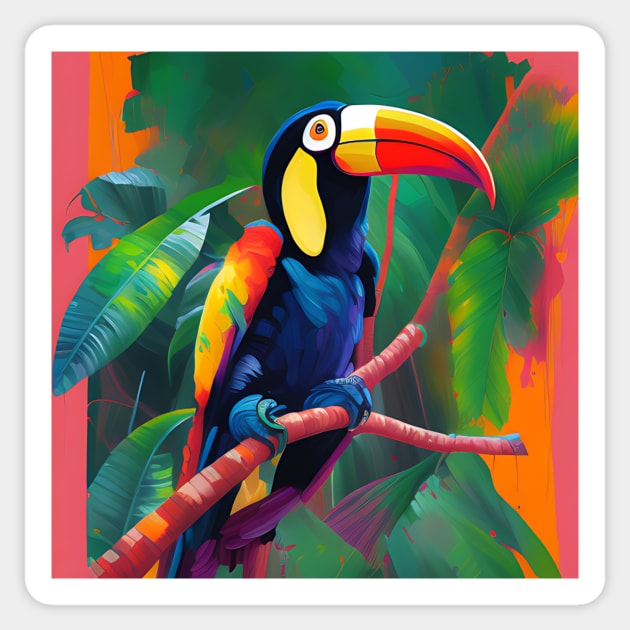 toucan Sticker by Bishop Creations